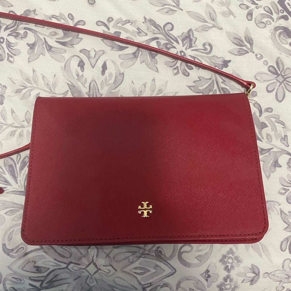 Red Tory Burch Cross Body Purse